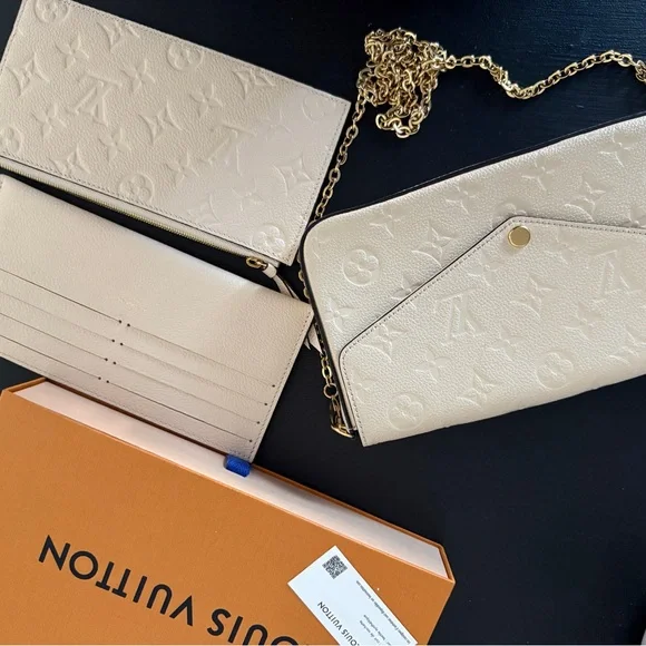 Louis Vuitton Monogram Cream Wristlet - Picture 9 of 13